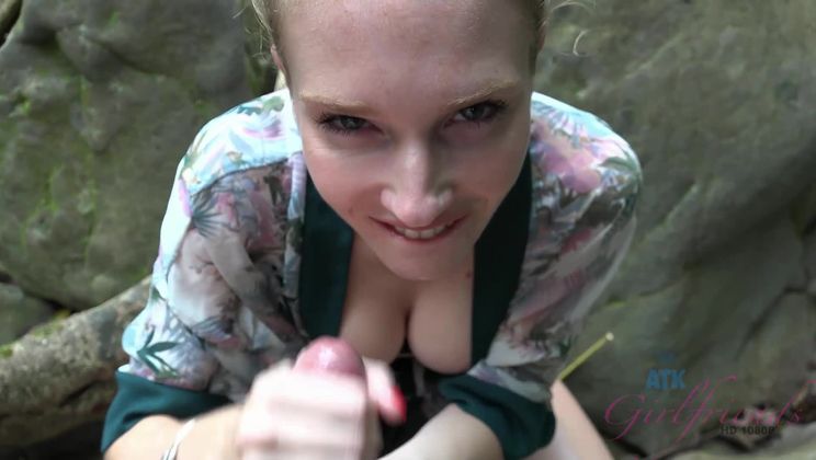 Ashley takes you in the forest and wants to fuck.