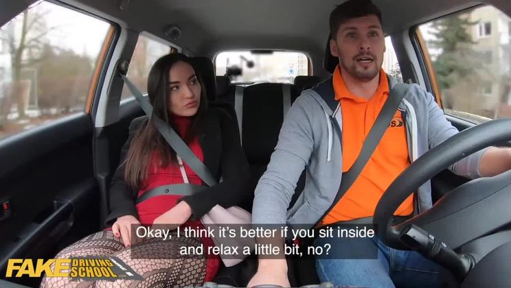 FakeDrivingSchool Learner Nataly Gold Isn’t Wearing Any Panties