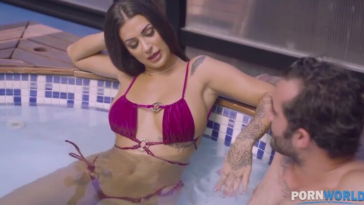 Spanish Adult Star Susy Gala Receives a Cum-Filled Facial Following Intense Poolside Sex in GP1404