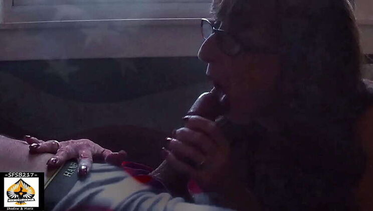 American Grandma Marie's Blowjob