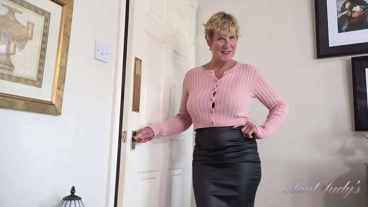 Ruby the Mature Blonde Teacher: POV Encounter After Class (Big Tits, Stockings)