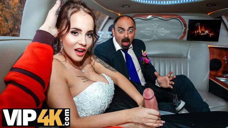 Exclusive: VIP4K – Busty MILF Jennifer Mendez, snagged by a stranger, enjoys luxury car wedding adventure