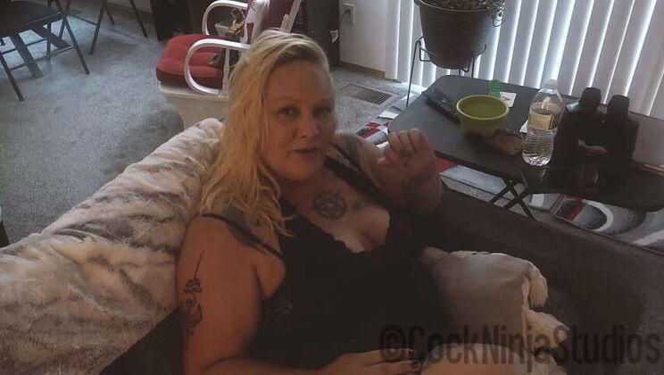 Mature Blonde BBW Admitted to Step Son Her Desire for Cum as a Cum Slut - Raya Rollins
