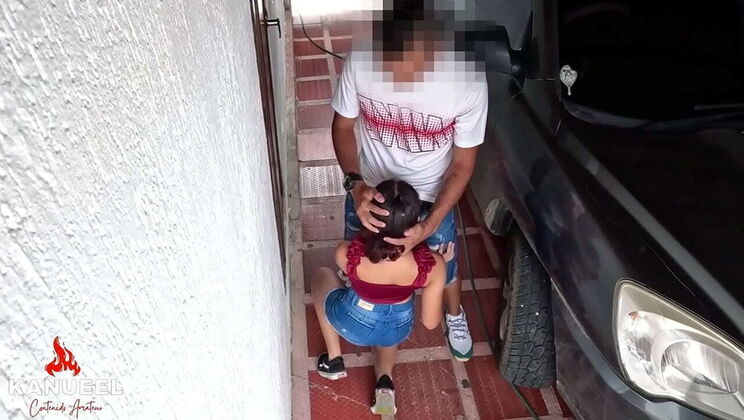 Young Latina Gets Intimate with Older Partner