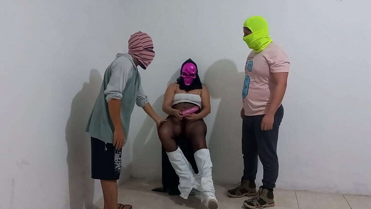 HALLOWEEN FANTASY COME TRUE - WIFE FUCKED BY HUSBAND'S BEST FRIEND WHILE WATCHED