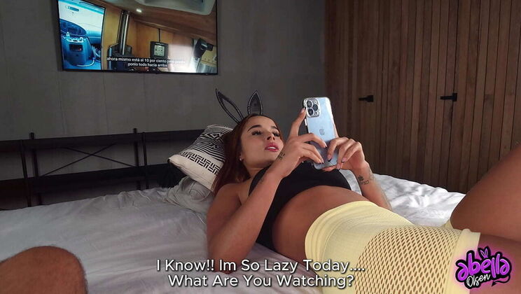 Abella Olsen's First Anal Creampie with Her Big Cock Brother