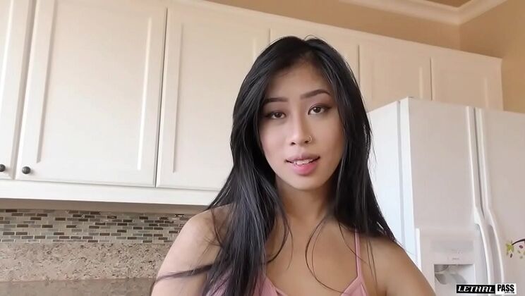 Jade Kush Horny Asian Teen Craves Creampie - Tight Pussy & Natural Breasts