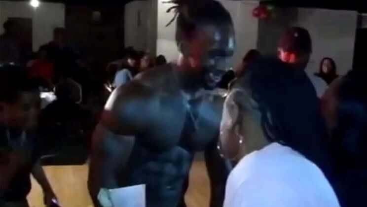 Hot MILF Gives Blowjob to Male Stripper