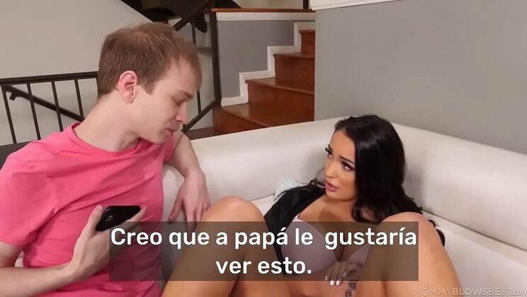 Step Mom Deep Throat Blowjob - Naughty MILF Sucks Young Cock