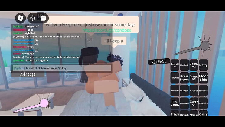 Big Dick Fills Her Up in Roblox Condo - Creampie & Blowjob Action