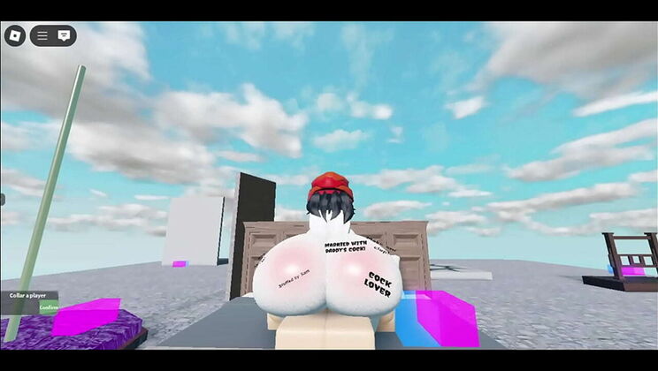 Roblox Condo Sex: Whore Fucks Big White Boy in Collab