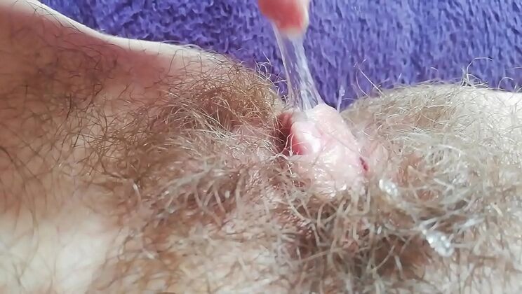 Hairy Pussy Close-Up: Big Clit Wet Compilation in HD