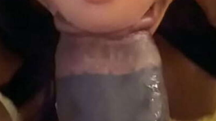 Latina Sucks BBC Hard in Hot Interracial Blowjob