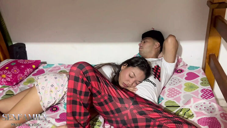 Indian Stepsister Sneaks Into My Room For All-Night Interracial Fuck Session