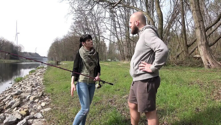 Amateur Brunette Fucks Big Cock Outdoor - Real Homemade Sex with Hot MILF