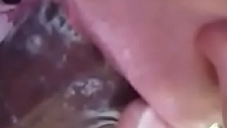 Jenn Sucks Big Black Cock with Sloppy Blowjob Skills