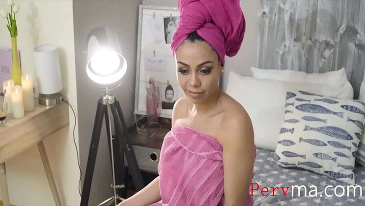 Lonely Stepson Fucks His Horny MILF Mom Canela Skin - Taboo Family Sex