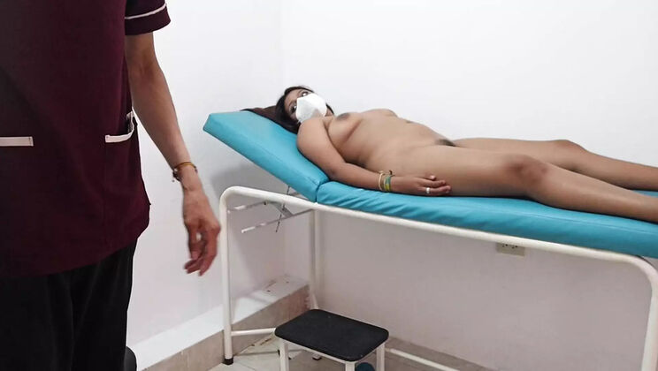 Indian Doctor Massages Naked Patient on Table - HD Hindi Audio