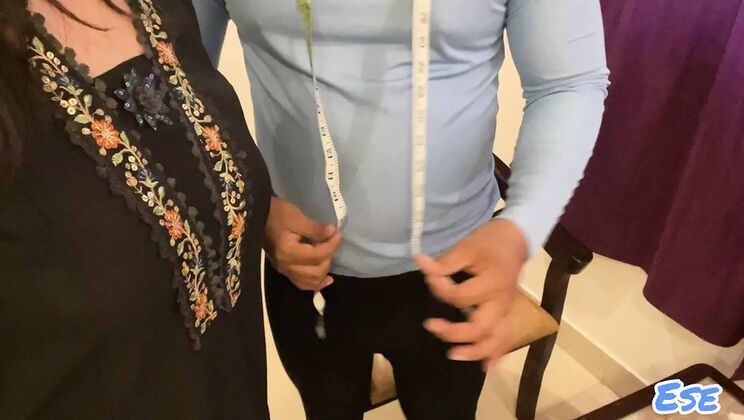 Hot Sister-in-Law Learns Tailor Work and Gets Measured by Sammy Sins in HD Hindi Audio