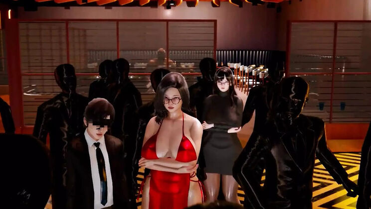 3D Hentai Sex: Asian Wife Cheats with BBC - Big Ass Doggy Style & Cum Inside