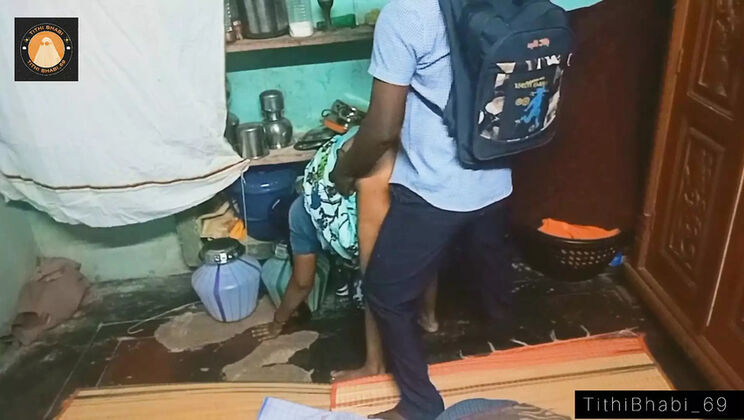 Bangladeshi Student Fucks Teacher in Doggy Style at Her Home - Homemade Desi Sex