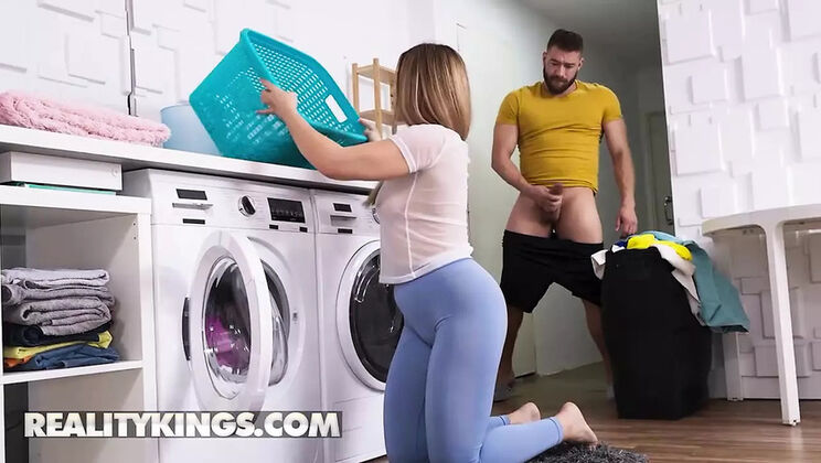 Marta Villalobos Catches Xander Jerking Off & Goes Down to Suck and Ride His Big Cock