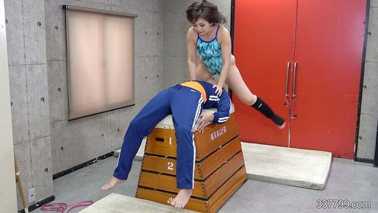 Japanese Female Teacher Dominates Students in Gym Class - Facesitting & Trampling