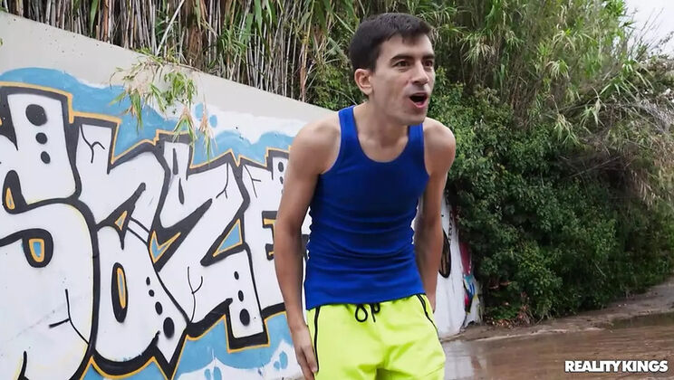 Outdoor Anal Bike Ride with Jordi El Niño Polla and Angie Lynx - Big Tits, Blowjob, and Cumshot