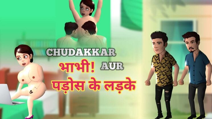 Hot Indian Bhabhi Takes Two Big Cocks in Her Holes - Hardcore Threesome DP - Part 2