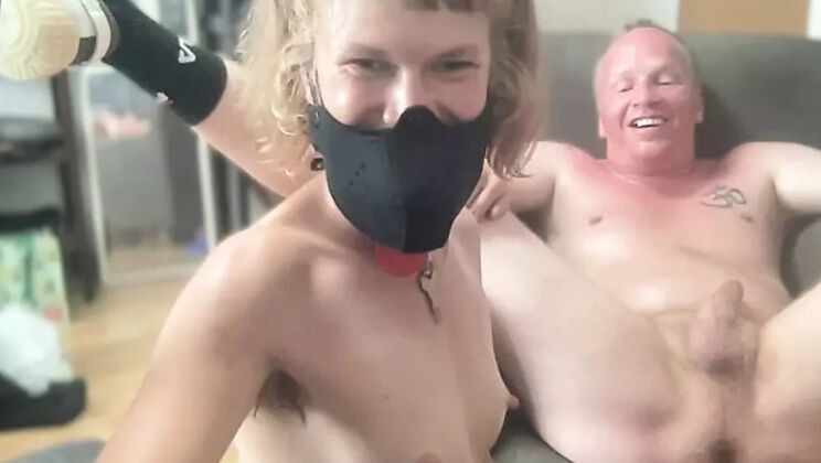 German Blonde Teases Boyfriend with Prostate Massage & Cock Milking - Loud Moans & Femdom Fun