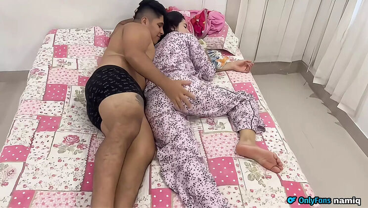 Stepmom Shares Bed with Stepson - Big Tits Latina Can't Resist His Hard Cock