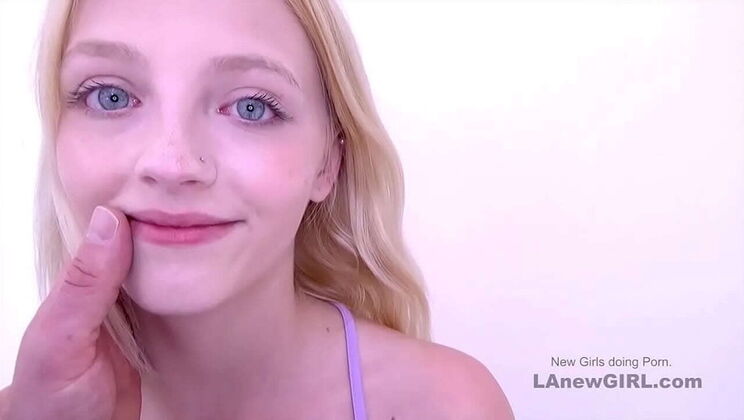 Skinny Teen Kate Bloom Gets Her Tight Pussy Filled in Audition Creampie
