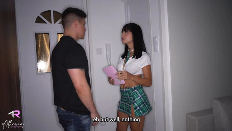 Hot 18-Year-Old Latina Student Fucks English Teacher Hard - Creampie & Rough Sex