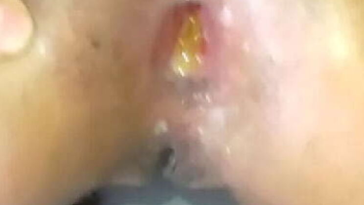 Daddy Stretches Teen's Big Ass Wide Open - Rough Anal Sex with Colombian Culona