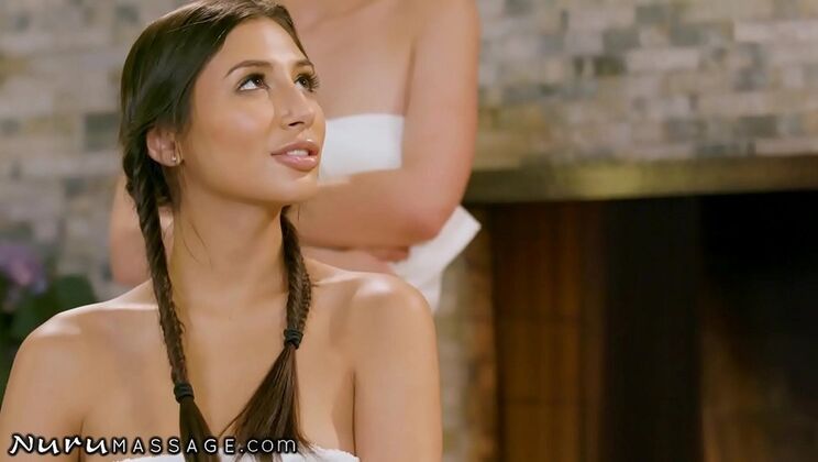 Gianna Dior Nuru Massage Threesome - Oil, Pussy Licking & Hardcore Fuck