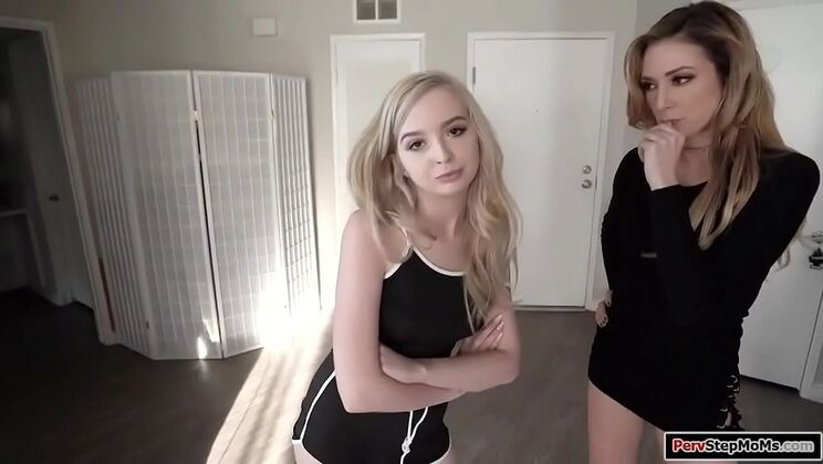 Stepson Bangs Stepmom and Stepsister - Lexi Lore & Aiden Ashley Threesome