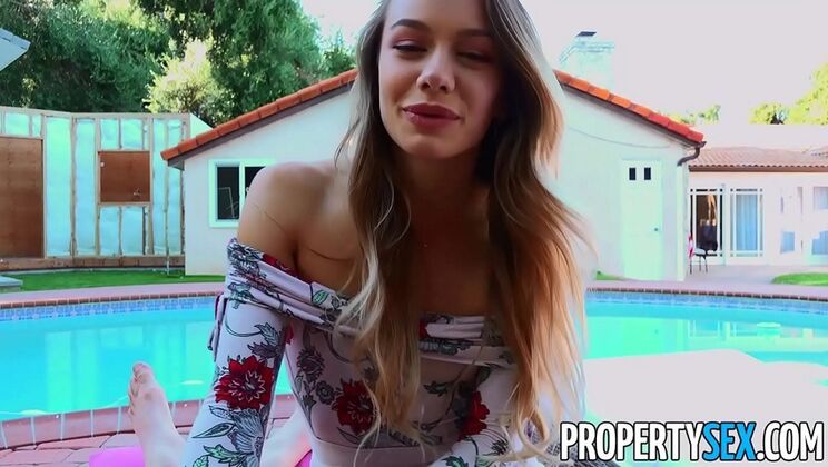 Hot real estate agent Naomi Swann fucks client as reward - doggystyle & facial
