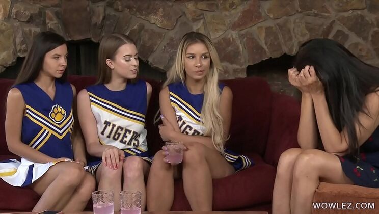 Reagan Foxx Step Mom Lesbian Sex with Cheerleader - Pussy Licking & Face Sitting