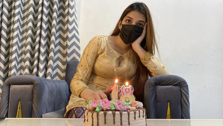 Stepsister Gives Horny Birthday Present - Big Tits Desi Girl Fucks Stepbrother