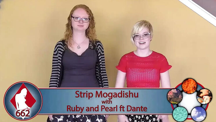 Blonde Teen Lesbians Play Strip Game - Ruby & Pixie Lose Bet & Get Naked