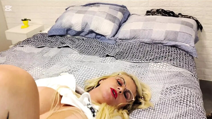 Innocent Blonde Virgin Tiffany Montavani Learns to Strip Like a Pro