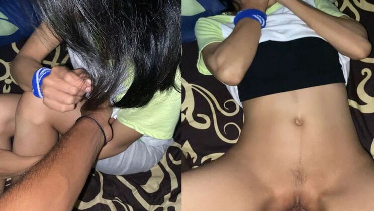 Hot Indonesian teen Ichaaa screams in pain from big cock in tight virgin pussy - homemade viral sex