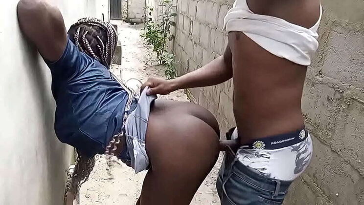 Naughty Outdoor Fun with Ebony Friends - Doggystyle & Big Cock Action