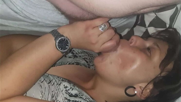 BBW wife takes plumber's creampie while hubby watches - amateur cuckold fuck