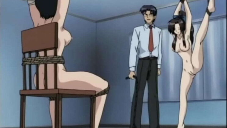 Japanese hentai slut tied up and fucked hard