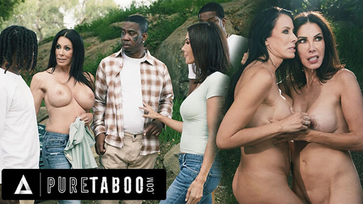 MILF Shay Sights & Reagan Foxx Gangbanged by Big Dick Strangers on Roadside - Pure Taboo