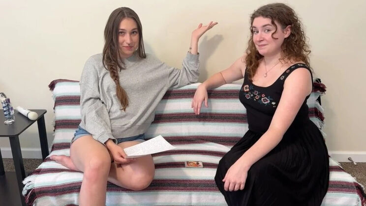 Wild Strip Poker Game Turns Into Hot Lesbian Scissoring - Big Tits Brunette Teens Lose Bet