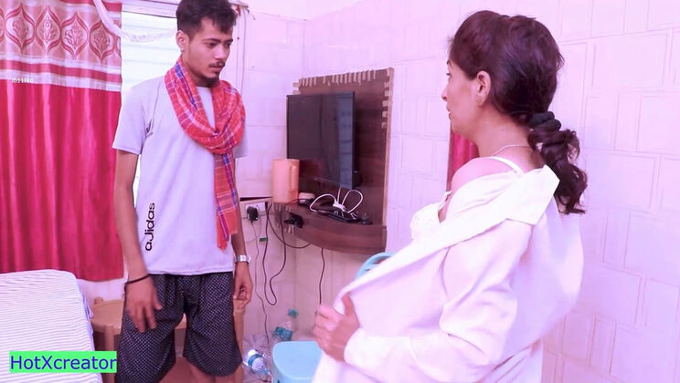 Hot Indian Threesome Sex - Desi Madam Fucked Hard by Two Guys!