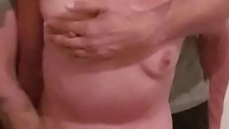 MILF in Collar Rides Leg Till She Cums - Amateur Fingering Orgasm