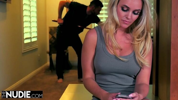 Alexis Monroe Hot Blonde MILF Fucks Roommate Doggystyle